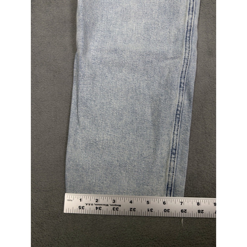 Hollister Jeans Womens 26x27 Blue Curvy Ultra High Rise Straight Stretch Raw Hem - Picture 6 of 8